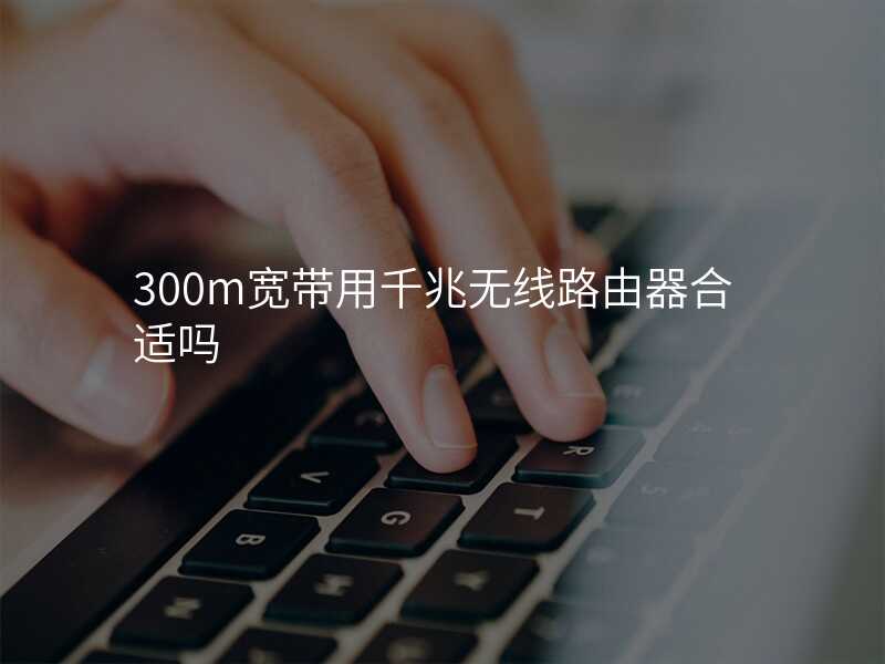来自文章300m宽带有必要用千兆路由器吗的图片配图介绍