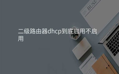 二级路由器dhcp到底启用不启用