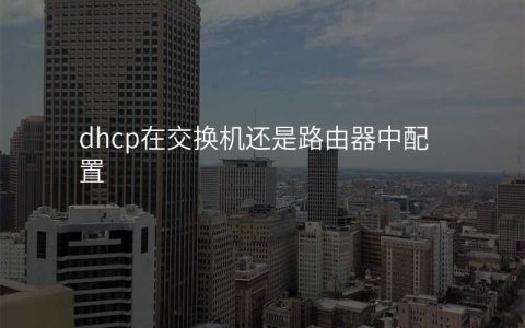 dhcp在交换机还是路由器中配置